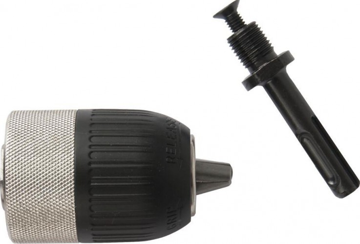 Патрон быстрозажимной для дрели ПРАКТИКА  с адаптером sds+ 13 мм, 1/2"-20unf (1шт.) блистер 031-006