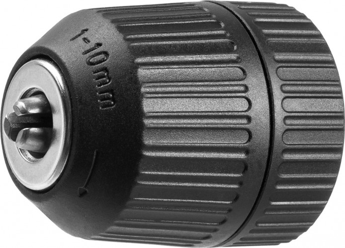 Патрон быстрозажимной для дрели ЗУБР МАСТЕР 10 мм, посадочная резьба 1/2" 2907-10-1/2_z02