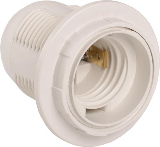 Патрон для лампы IEK Ппл27-04 e27 с кольцом, пластик EPP11-04-02-K01