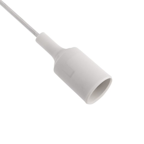 Патрон для лампы REXANT 11-8884 Е27 силиконовый со шнуром 1 м, белый - изображение 2