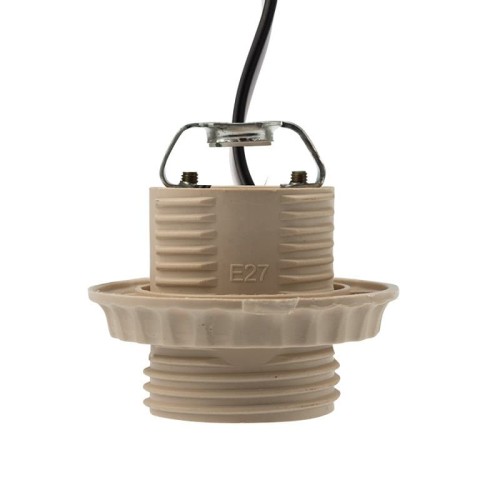 Патрон для лампы REXANT 11-8875 Е27 с проводом 20 см бело-бежевый - изображение 2