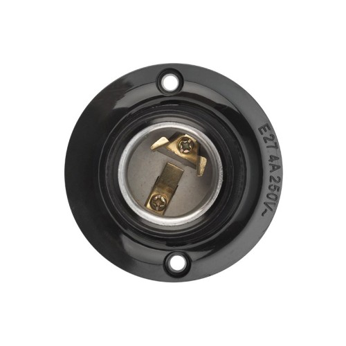 Патрон для лампы REXANT 11-8818 карболитовый потолочный Е27 черный - изображение 2