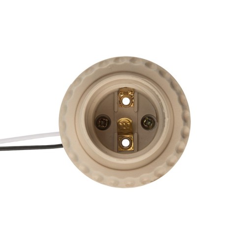 Патрон для лампы REXANT 11-8875 Е27 с проводом 20 см бело-бежевый - изображение 3