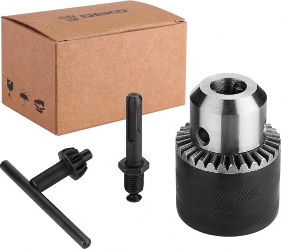 Патрон ключевой для дрели DEKO CH01 и перфоратора с адаптером sds+; 1/2-20 мм; 1,5-13  065-0798