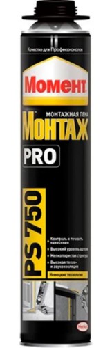 Пена МОМЕНТ Монтаж PRO PS750 профессиональная (0,75 л) 1934325
