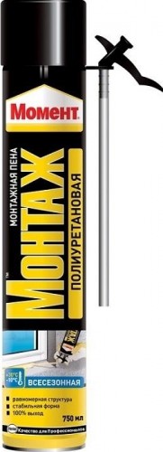 Пена МОМЕНТ Монтаж стандарт (0,75 л) всесезонная 3003643 Б0069207