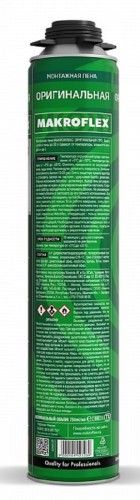 Пена монтажная МАКРОФЛЕКС оригинальная ПРО, (0,75 л) 3003344 Б0048517 - изображение 3
