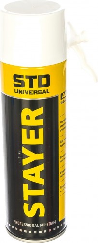 Пена монтажная STAYER STD стандарт, всесезонная, (0,5 л.) 41130