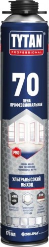 Пена монтажная Tytan 70 профессиональная, всесезонная (870мл) Тов-221639