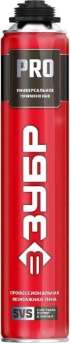 Пена монтажная ЗУБР PRO профессиональная, всесезонная (750 мл) 41145_z01