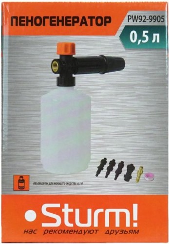Пеногенератор  Sturm PW92-9905 0,5л, для моек Sturm, Hanskonner, Karсher, BOSCH - изображение 3