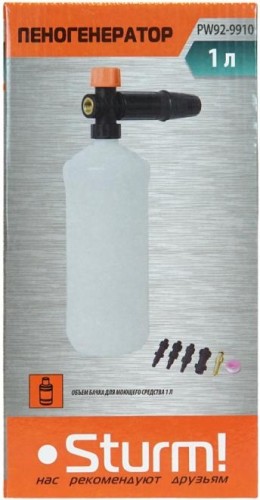 Пеногенератор Sturm PW92-9910 1л, для моек Sturm, Hanskonner, Karсher, BOSCH - изображение 4