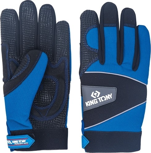 Перчатки антивибрационные KING TONY 9TH43-XXL с силиконом, размер xxl