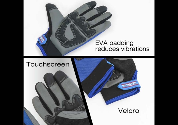 Перчатки антивибрационные KING TONY 9TH42-XL размер xl - изображение 3