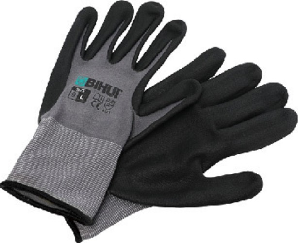 Перчатки BIHUI TGDL строительные с латексным покрытием, размер 9(l)