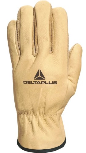 Перчатки кожаные комбинированные Delta Plus FIB4909 из водоотталкивающей воловьей кожи, р. 9