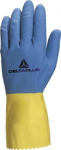 Перчатки латексные Delta Plus VE330 с хлопковым напылением, размер 9 VE330BJ09