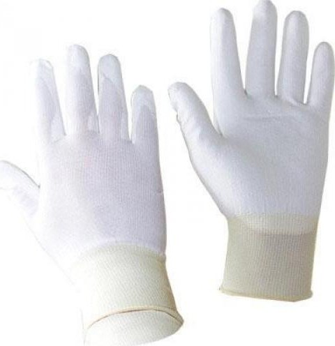 Перчатки нейлоновые - "СОФТТАЧ УАЙТ"  с полиуретановым покрытием, р-р 8 3113-NPU-S-1