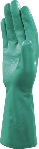 Перчатки нитриловые Delta Plus VE801 с хлопковым напылением, размер 10 VE801VE10 - изображение 2