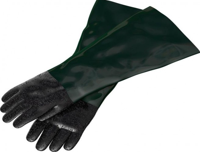 Перчатки прорезиненные (1 пара) СОРОКИН 800.15 для пескоструйных камер 10.8, 10.9, 10.11
