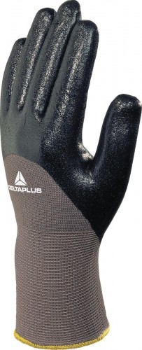 Перчатки с полимерным покрытием Delta Plus VE713 цвет черный размер 9 VE71309