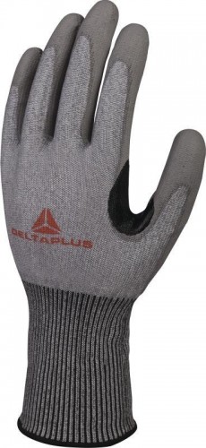 Перчатки трикотажные антипорезные Delta Plus VENICUT42GR с полиуретановым покрытием, размер 8 VECUT42GR08