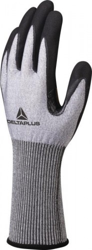 Перчатки трикотажные антипорезные Delta Plus VENICUTC01 с нитриловым покрытием, размер 8 VECUTC01GR08