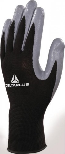 Перчатки трикотажные Delta Plus VE712GR с нитриловым покрытием, размер 8 VE712GR08