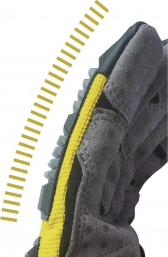 Перчатки трикотажные Delta Plus EOS VV900 с защитными накладками, размер 11 VV900JA11 - изображение 4