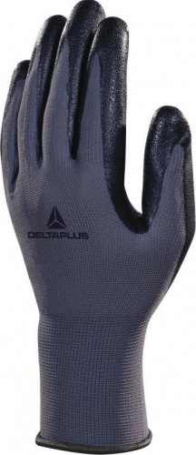 Перчатки трикотажные Delta Plus VE722 с нитриловым покрытием, размер 9 VE722NO09