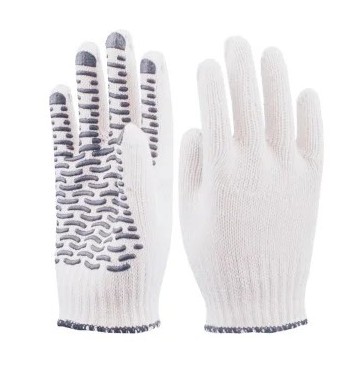 Перчатки трикотажные КУВАЛДА.РУ Стандарт  х/б с ПВХ БП-00002326