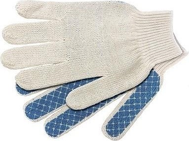 Перчатки трикотажные Шахматный облив пвх-покрытие 10 класс 67776