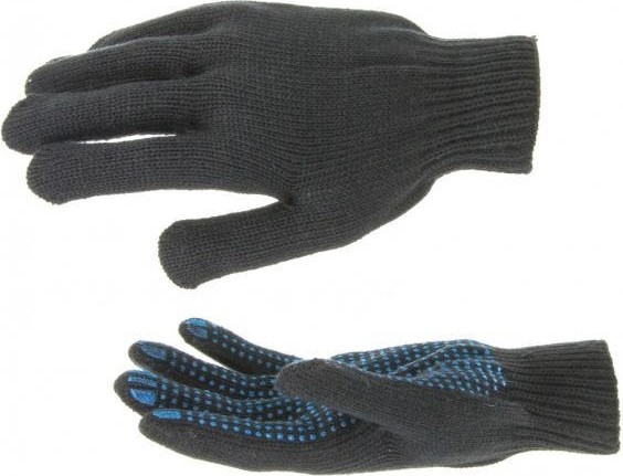 Перчатки трикотажные СИБРТЕХ "Точка" акрил, пвх-покрытие 7 класс 67701