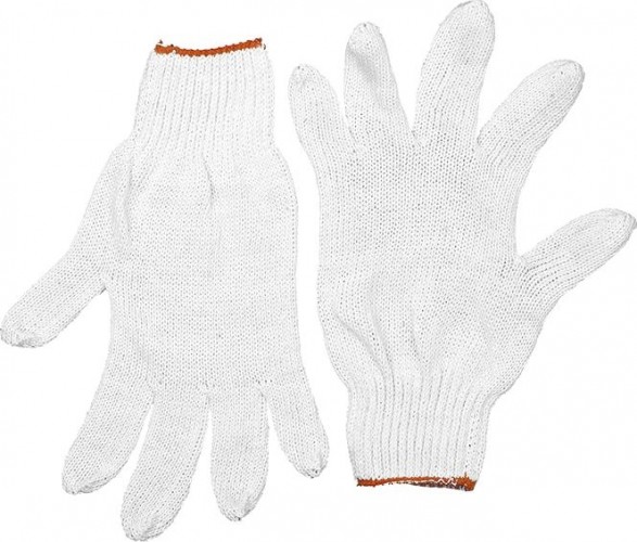 Перчатки трикотажные STAYER STANDARD L-XL рабочие для тяжелых работ без покрытия, х/б 11402-XL