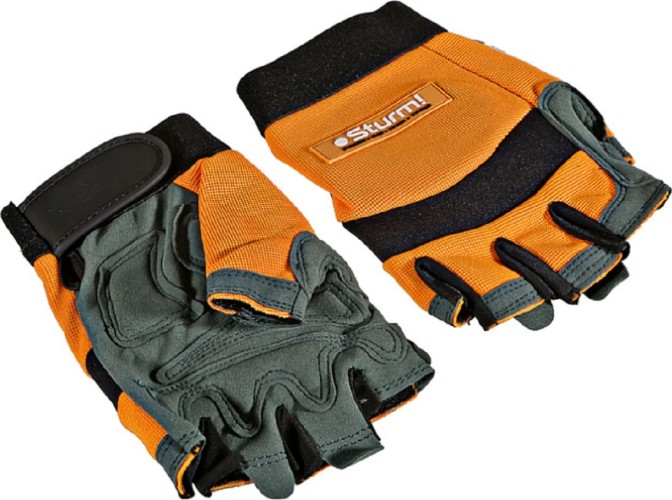 Перчатки трикотажные Sturm 8054-02-XXL с открытыми пальцами, размер 2xl