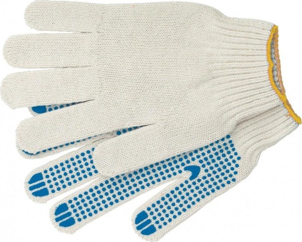 Перчатки трикотажные "Точка" для ремонтных и строительных работ 67774