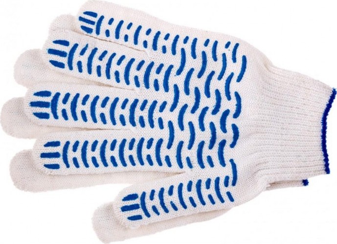 Перчатки трикотажные "Волна" пвх-покрытие 10 класс, 6 нитей, 67716 67716 - изображение 2