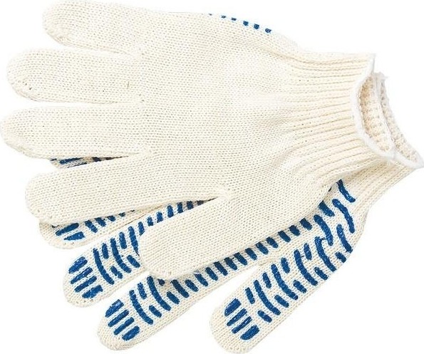 Перчатки трикотажные "Волна" пвх-покрытие 10 класс, 6 нитей, 67716 67716