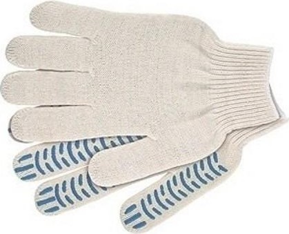 Перчатки трикотажные "Волна" пвх-покрытие 10 класс, 4 нити, 67777 67777