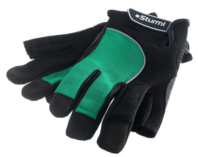 Перчатки универсальные Sturm 8054-04-M муж.алькантара,открыт.указ и бол.пальцы