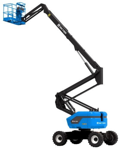Передвижной телескопический подъемник SKYER DKP2025 самоходный коленчатый дизельный