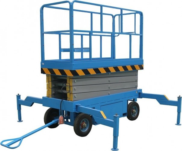 Передвижной телескопический подъемник TOR SJY-1,0-12AC ножничный 1000 кг 12 м (от сети) 1019925