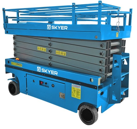 Передвижной телескопический подъемник SKYER PL1625 самоходный с выдв.платформой