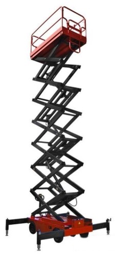 Передвижной телескопический подъемник SKYER SPF1305 самоходный, ножничный, ведомый - изображение 4