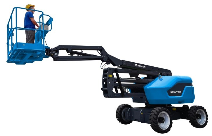 Передвижной телескопический подъемник SKYER DKP1725 самоходный коленчатый дизельный - изображение 2