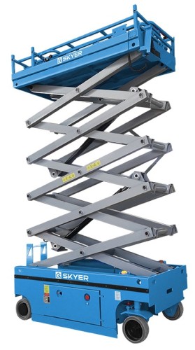 Передвижной телескопический подъемник SKYER PLH0623 самоходный с выдв. платф. (узкий) - изображение 3