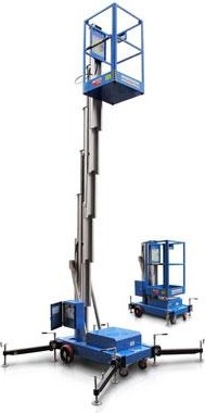 Передвижной телескопический подъемник Dingli GTWY 10-1010AC/DC мачтовый (10 м/120 кг, 12/220В) - изображение 2