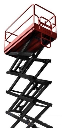 Передвижной телескопический подъемник SKYER SPF1305 самоходный, ножничный, ведомый - изображение 3