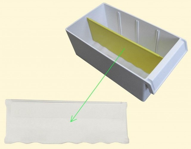 Перегородка короба продольная СТЕЛЛА-ТЕХНИК C-2 прозрачная С-2-продольная