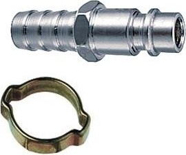 Переходник Abac для шланга рапид папа-елочка 6х11 мм (с обжим.кольцом) 766586 (8973005823)